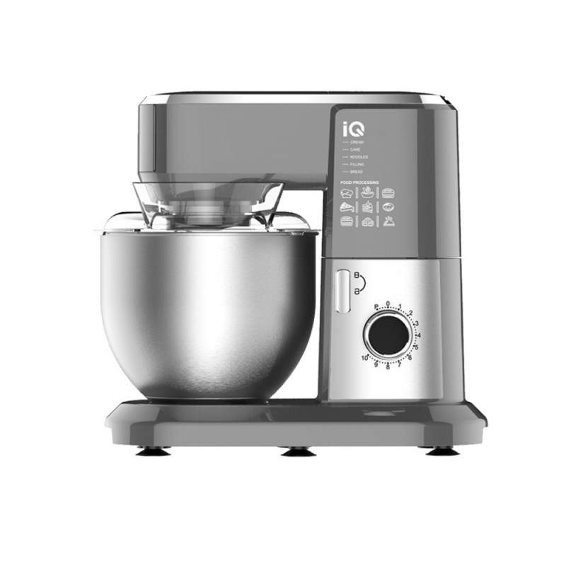 IQ EM-535 Κουζινομηχανή με Ανοξείδωτο Κάδο 6L 1300W-  Γκρι